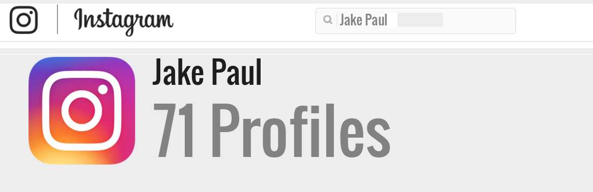 Jake Paul instagram account