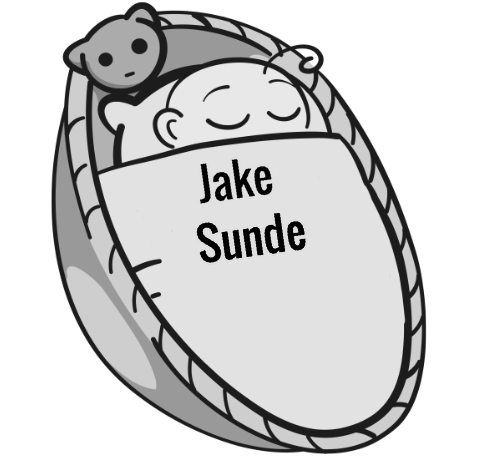 Jake Sunde sleeping baby