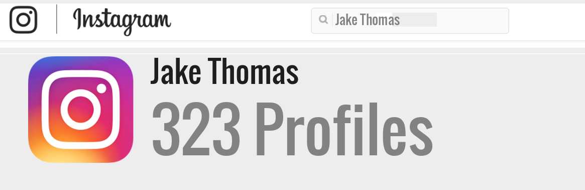 Jake Thomas instagram account