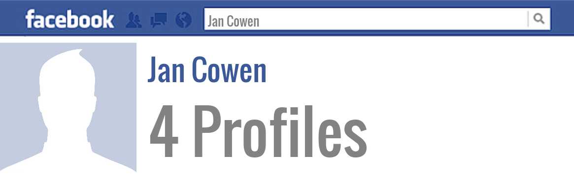 Jan Cowen facebook profiles