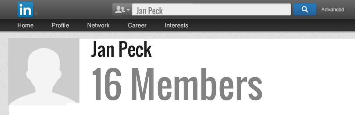 Jan Peck linkedin profile