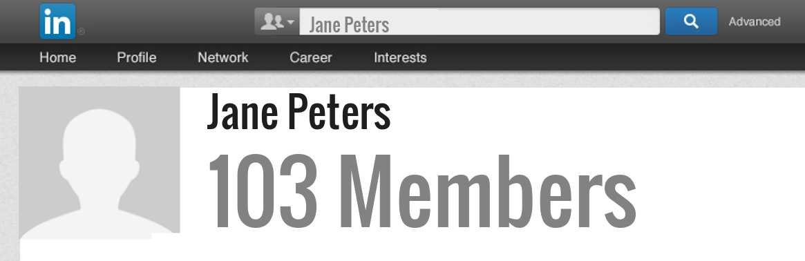 Jane Peters linkedin profile