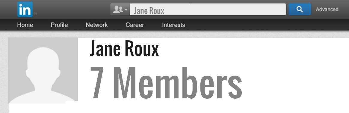 Jane Roux linkedin profile
