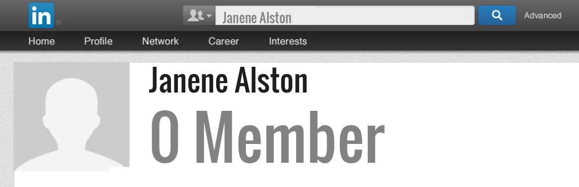 Janene Alston linkedin profile