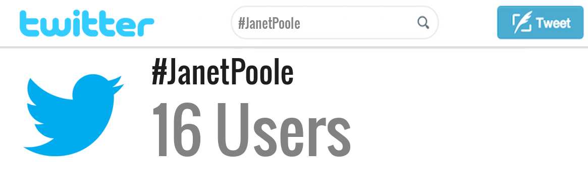 Janet Poole twitter account