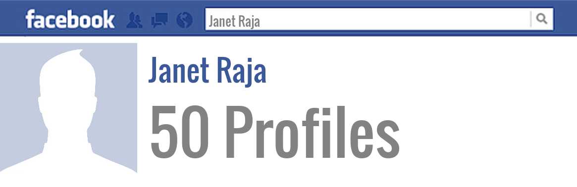 Janet Raja facebook profiles