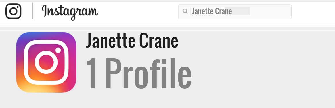 Janette Crane instagram account