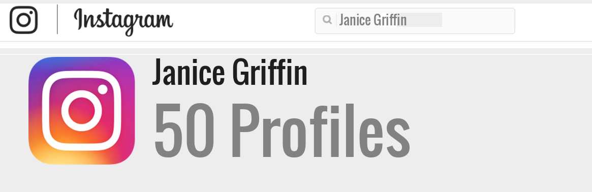 Janice Griffin instagram account