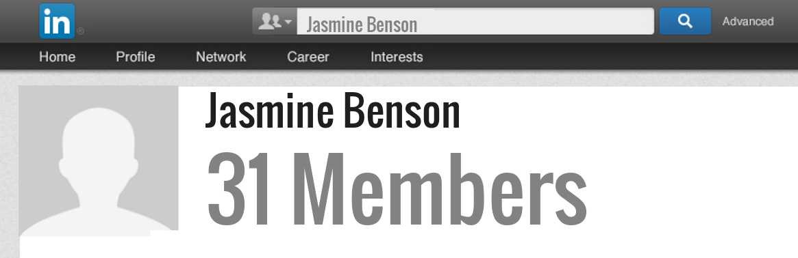 Jasmine Benson linkedin profile