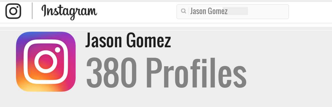 Jason Gomez instagram account