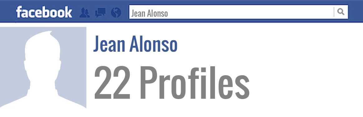Jean Alonso facebook profiles