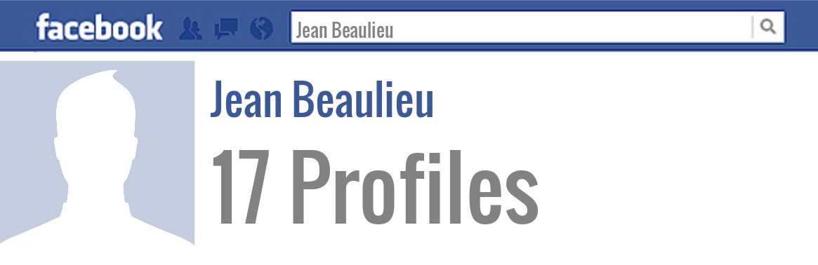 Jean Beaulieu facebook profiles
