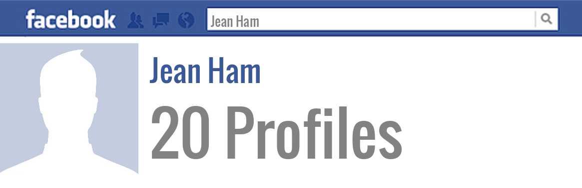 Jean Ham facebook profiles