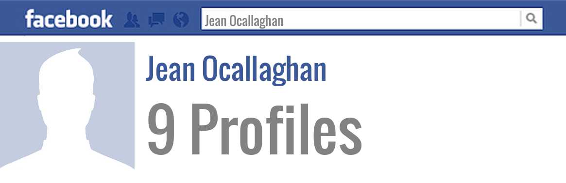 Jean Ocallaghan facebook profiles