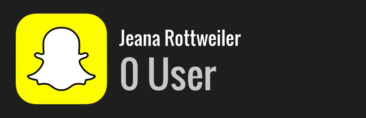 Jeana Rottweiler snapchat
