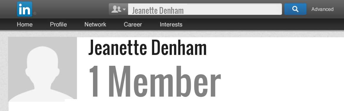 Jeanette Denham linkedin profile