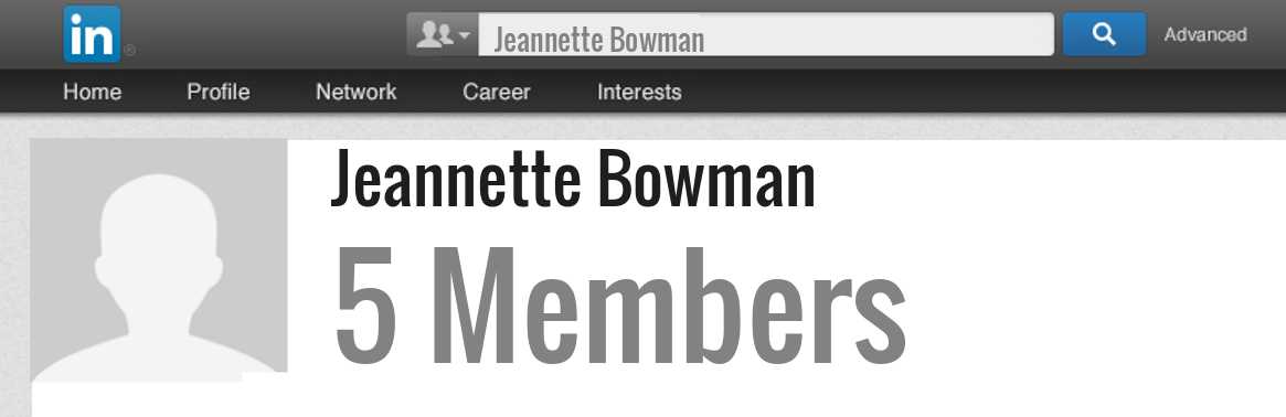 Jeannette Bowman linkedin profile