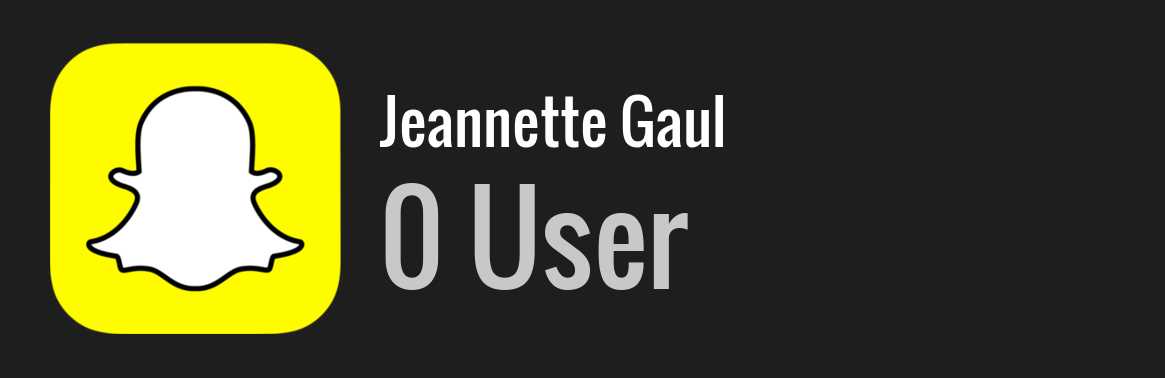 Jeannette Gaul snapchat