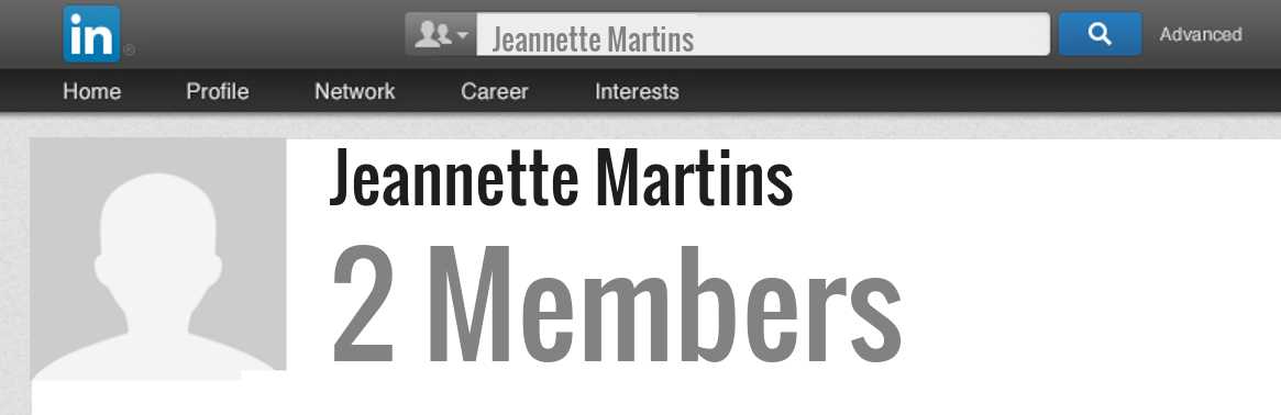 Jeannette Martins linkedin profile
