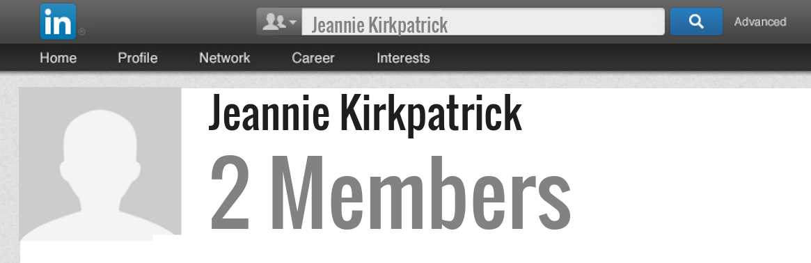 Jeannie Kirkpatrick linkedin profile