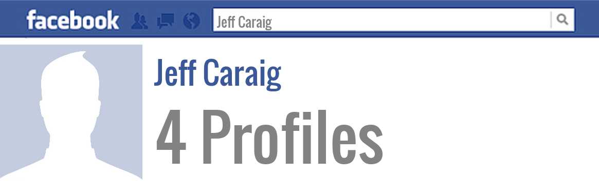 Jeff Caraig facebook profiles