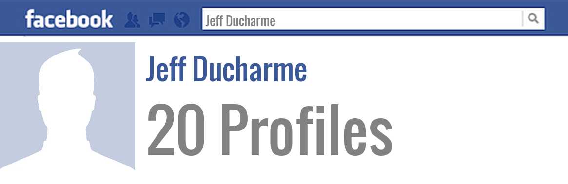 Jeff Ducharme facebook profiles
