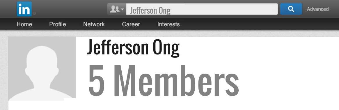 Jefferson Ong linkedin profile