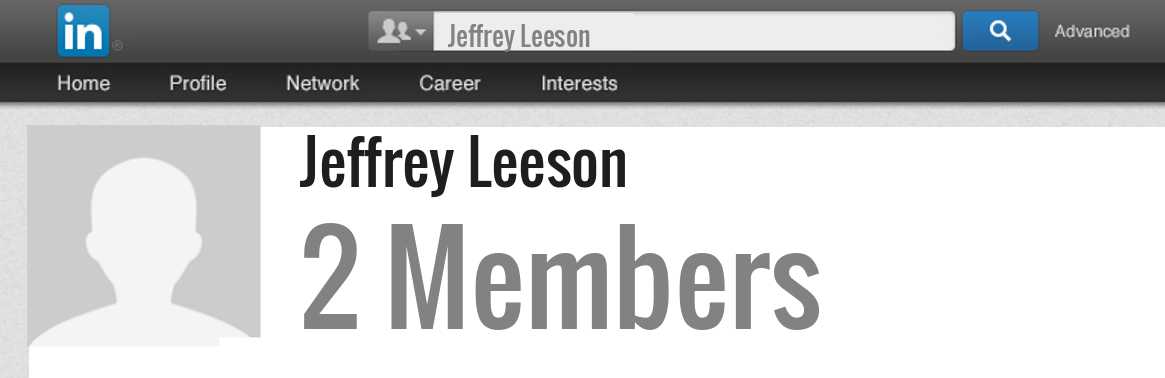 Jeffrey Leeson linkedin profile