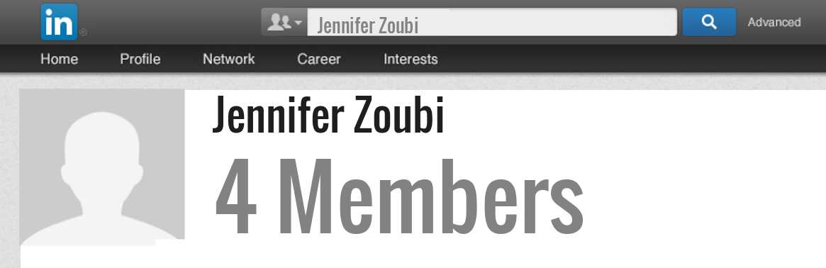 Jennifer Zoubi linkedin profile