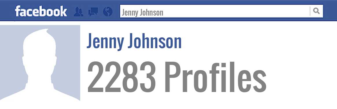 Jenny Johnson facebook profiles