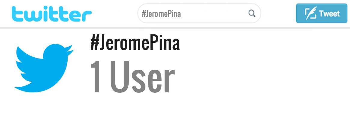 Jerome Pina twitter account