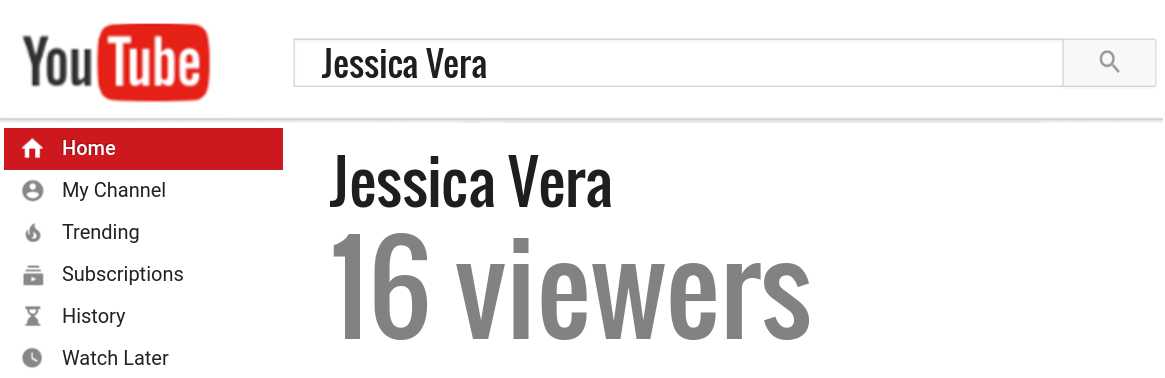 Jessica Vera youtube subscribers
