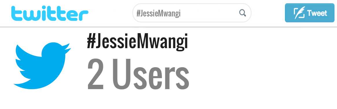 Jessie Mwangi twitter account