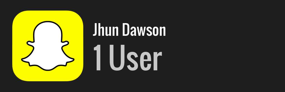 Jhun Dawson snapchat