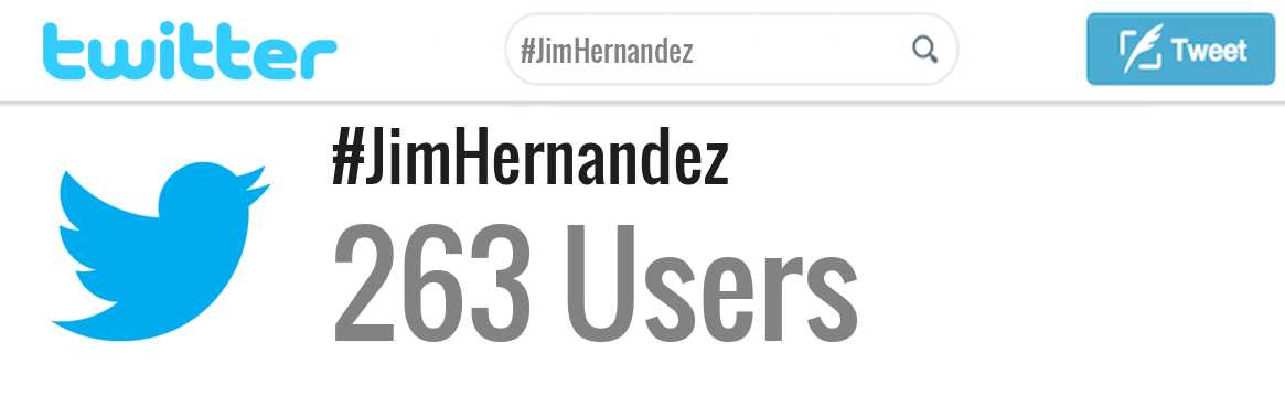 Jim Hernandez twitter account