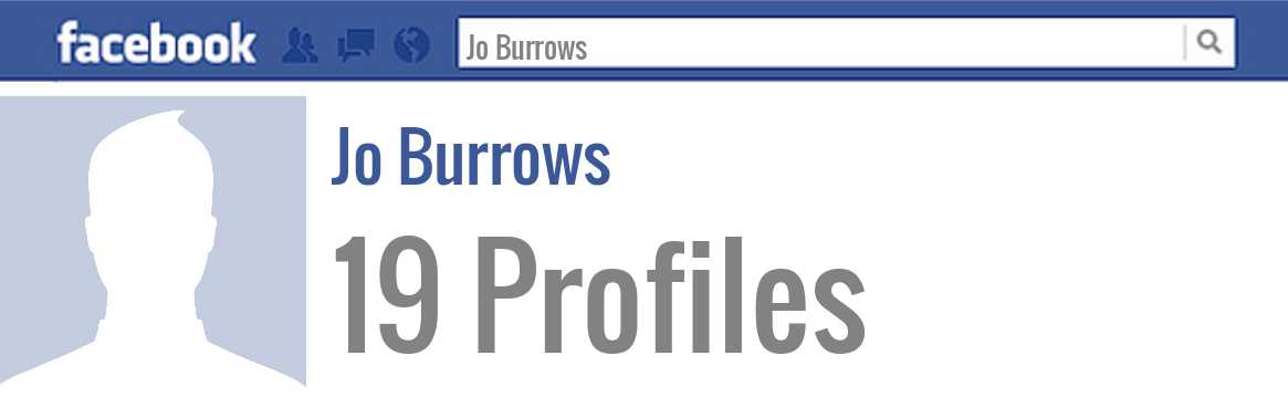 Jo Burrows facebook profiles