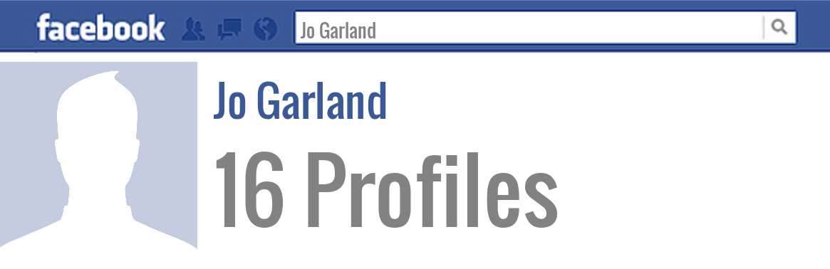 Jo Garland facebook profiles