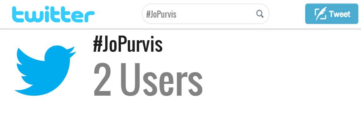 Jo Purvis twitter account
