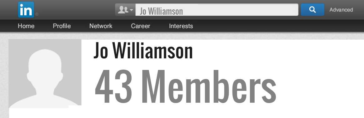 Jo Williamson linkedin profile