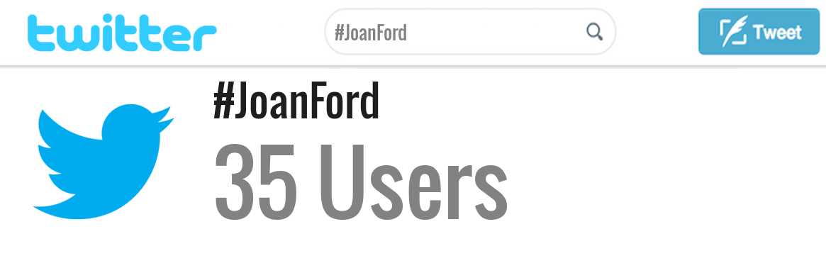 Joan Ford twitter account