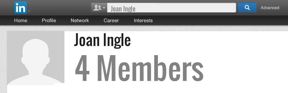 Joan Ingle linkedin profile