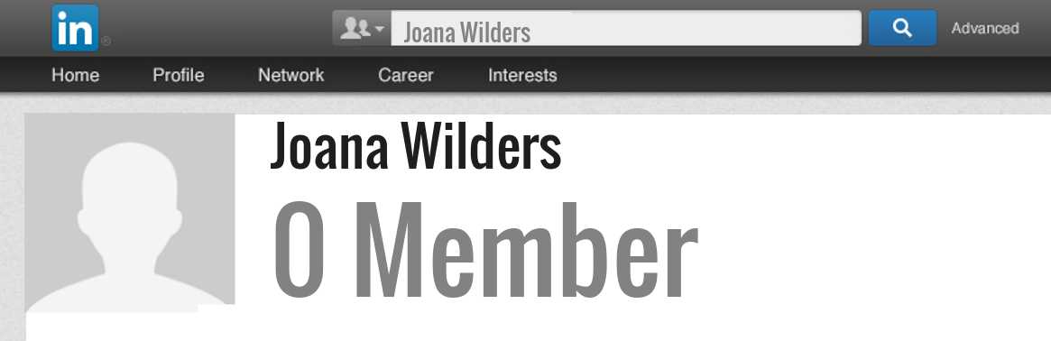 Joana Wilders linkedin profile