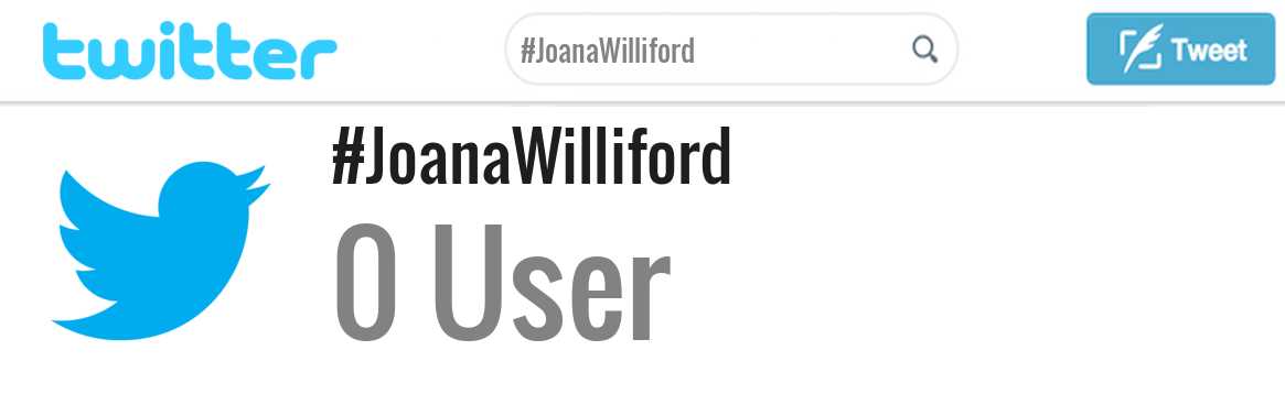 Joana Williford twitter account