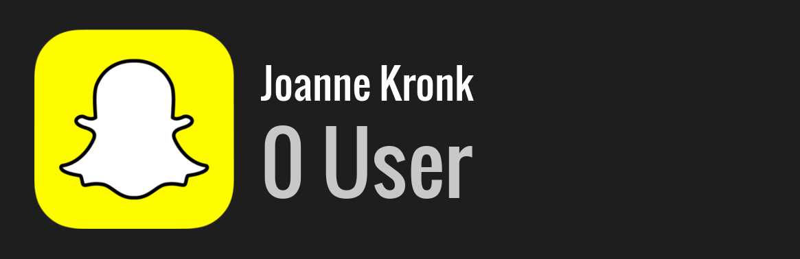 Joanne Kronk snapchat