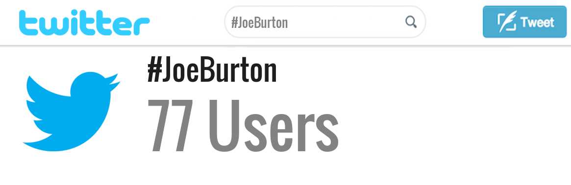 Joe Burton twitter account