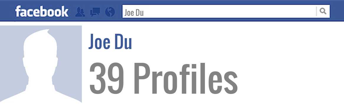Joe Du facebook profiles