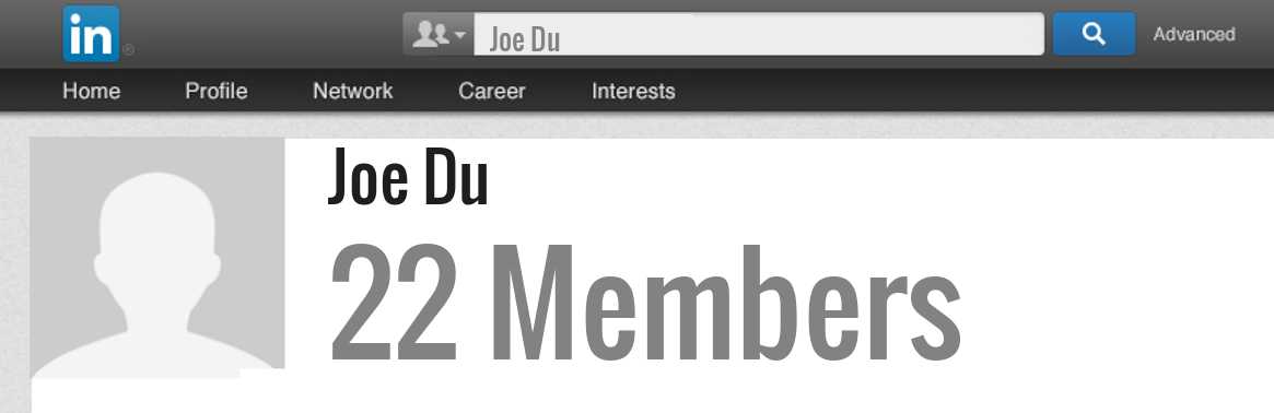 Joe Du linkedin profile
