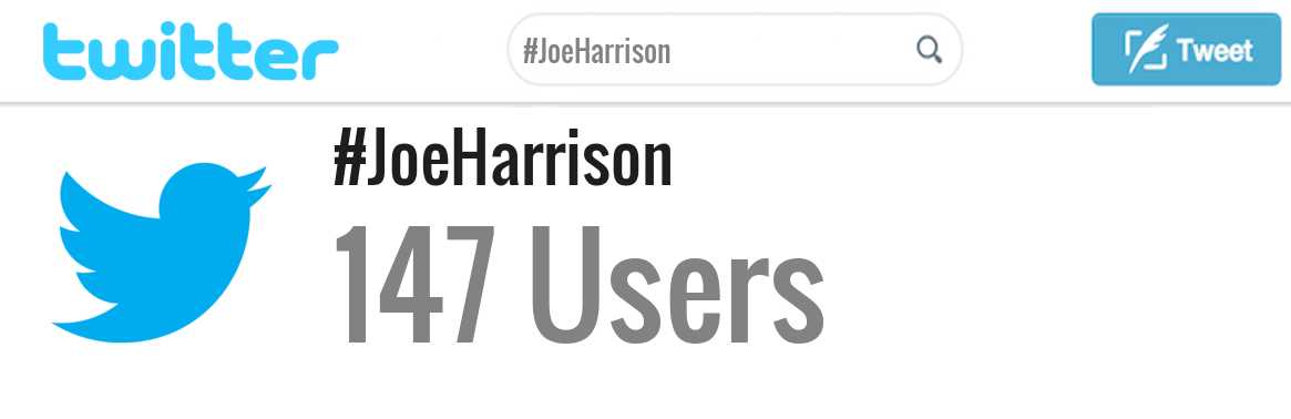 Joe Harrison twitter account