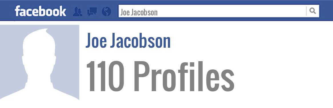 Joe Jacobson facebook profiles