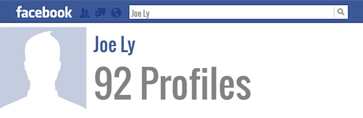 Joe Ly facebook profiles